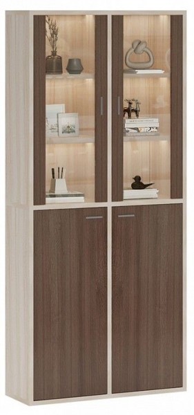 Шкаф-витрина Домино СУ(ш2в2)+2ФС+2ФГ в Советском - sovetskiy.mebel24.online | фото 2