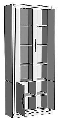 Шкаф-витрина Нобиле ШВтВ-ФСД-ФГК в Советском - sovetskiy.mebel24.online | фото 2