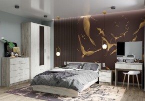 Спальня Гармония Дуб крафт серый/Дуб крафт белый в Советском - sovetskiy.mebel24.online | фото 1