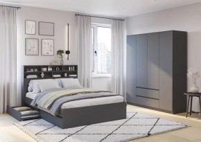 Спальня Симпл (графит) модульная в Советском - sovetskiy.mebel24.online | фото