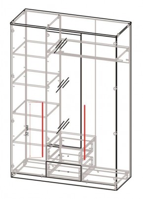 Спальный гарнитур Роксана (модульный) ЯШС в Советском - sovetskiy.mebel24.online | фото 5