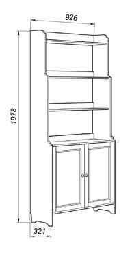 Стеллаж 20 Вествик, массив сосны, цвет белый в Советском - sovetskiy.mebel24.online | фото 2