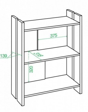 Стеллаж Домино Лайт СТЛ-ОН в Советском - sovetskiy.mebel24.online | фото 2