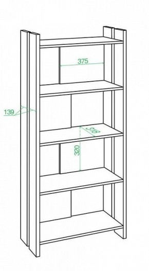 Стеллаж Домино Лайт СТЛ-ОВ в Советском - sovetskiy.mebel24.online | фото 3