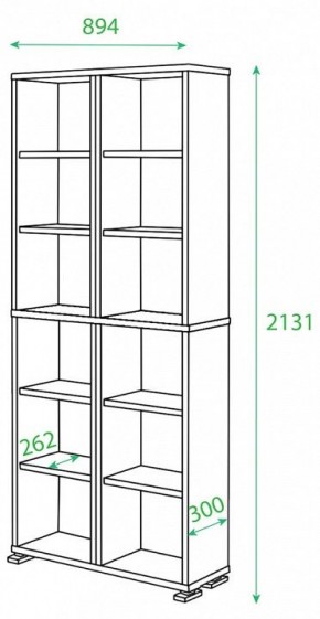 Стеллаж Домино нельсон ПУ-30-1 в Советском - sovetskiy.mebel24.online | фото 2