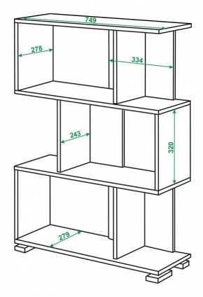 Стеллаж Домино нельсон СЛ-5-3 в Советском - sovetskiy.mebel24.online | фото 2