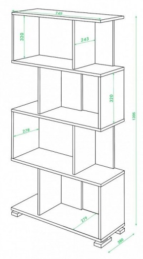 Стеллаж Домино нельсон СЛ-5-4 в Советском - sovetskiy.mebel24.online | фото 2