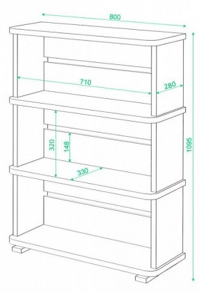 Стеллаж Домино СБ-25/3 в Советском - sovetskiy.mebel24.online | фото 3