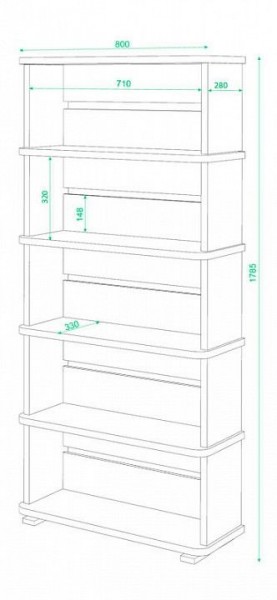 Стеллаж Домино СБ-25/5 в Советском - sovetskiy.mebel24.online | фото 2