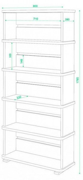 Стеллаж Домино СБ-25/5 в Советском - sovetskiy.mebel24.online | фото 3