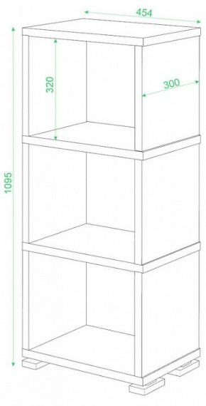 Стеллаж-колонка Домино Лайт СБ-15/3 в Советском - sovetskiy.mebel24.online | фото 2