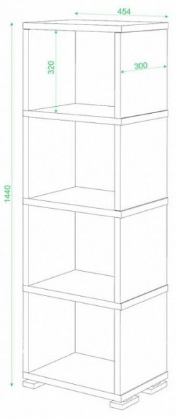 Стеллаж-колонка Домино СБ-15/4 в Советском - sovetskiy.mebel24.online | фото 2