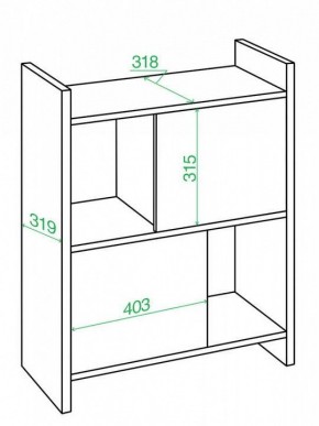 Стеллаж комбинированный Домино Лайт СТЛ-3Н в Советском - sovetskiy.mebel24.online | фото 3