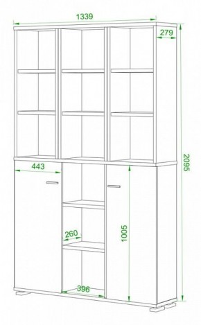 Стеллаж комбинированный Домино ПУ-40-6 в Советском - sovetskiy.mebel24.online | фото 2