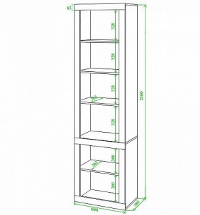 Стеллаж комбинированный Toivo ВтВ в Советском - sovetskiy.mebel24.online | фото 2