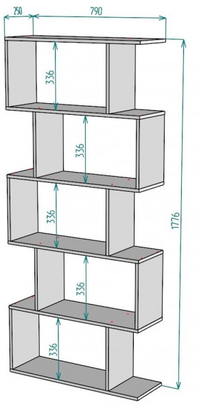 Стеллаж S50 в Советском - sovetskiy.mebel24.online | фото 2