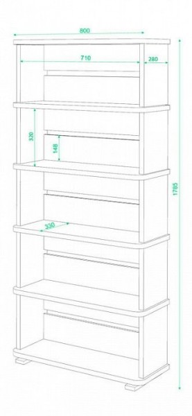 Стеллаж СБ-25/5 в Советском - sovetskiy.mebel24.online | фото 2