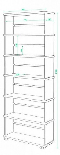 Стеллаж СБ-25/6 в Советском - sovetskiy.mebel24.online | фото 2