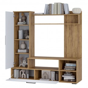 Гостиная Евро 2 (крафт/белый) в Советском - sovetskiy.mebel24.online | фото 2
