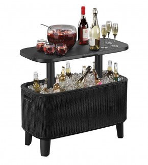 Стол Беви Бар (Bevy Bar Large Cool Bar), графит в Советском - sovetskiy.mebel24.online | фото 3