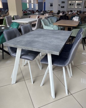 Стол BRICK M 140 Бетон Портленд/ Белый М-City в Советском - sovetskiy.mebel24.online | фото 3