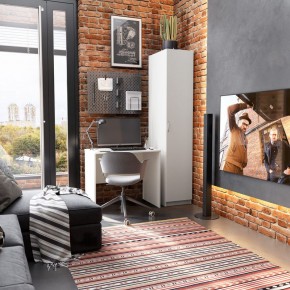 Стол КАСТОР письменный 80х50, цвет белый в Советском - sovetskiy.mebel24.online | фото