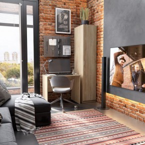 Стол КАСТОР письменный 80х50, цвет Дуб Сонома в Советском - sovetskiy.mebel24.online | фото 3
