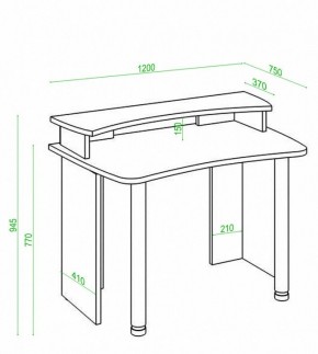 Стол компьютерный Домино Лайт СКЛ-Софт120+НКИЛ120 в Советском - sovetskiy.mebel24.online | фото 2