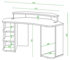 Стол компьютерный Домино Lite СК-160 в Советском - sovetskiy.mebel24.online | фото 2