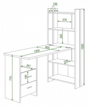 Стол компьютерный Домино Lite СТЛ-ОВ+С120Р в Советском - sovetskiy.mebel24.online | фото 2