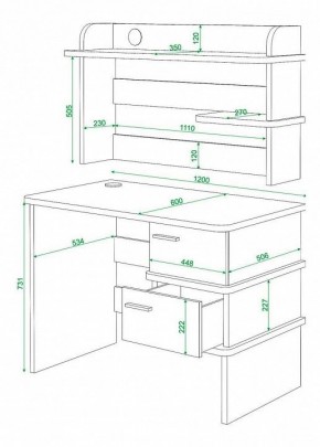 Стол компьютерный Домино нельсон СД-15 в Советском - sovetskiy.mebel24.online | фото 3