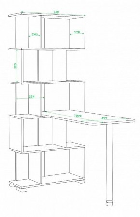 Стол компьютерный Домино нельсон СЛ-5СТ в Советском - sovetskiy.mebel24.online | фото 2