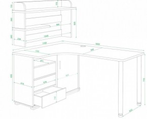 Стол компьютерный Домино нельсон СР-145М в Советском - sovetskiy.mebel24.online | фото 2