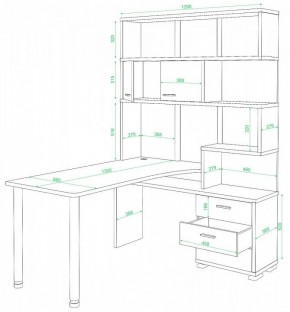 Стол компьютерный Домино нельсон СР-420/130 в Советском - sovetskiy.mebel24.online | фото 2