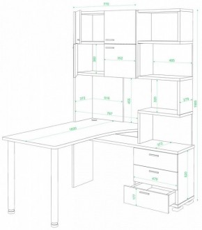 Стол компьютерный Домино нельсон СР-500М/160 в Советском - sovetskiy.mebel24.online | фото 2