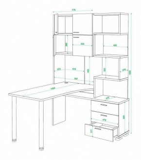 Стол компьютерный Домино нельсон СР-500М140 в Советском - sovetskiy.mebel24.online | фото 3