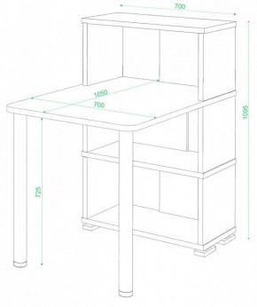 Стол компьютерный Домино СБ-10М/3 в Советском - sovetskiy.mebel24.online | фото 2