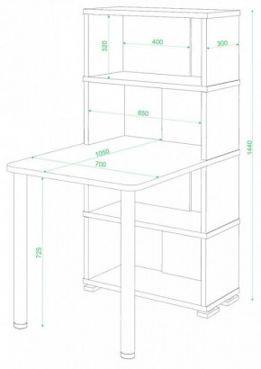 Стол компьютерный Домино СБ-10М/4 в Советском - sovetskiy.mebel24.online | фото 2