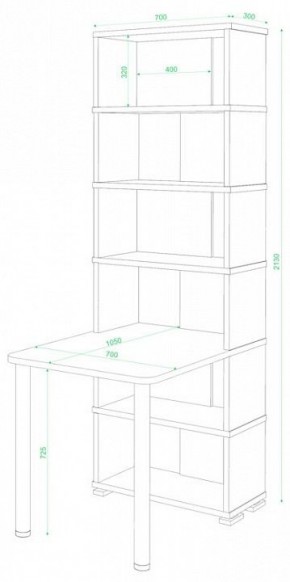 Стол компьютерный Домино СБ-10М/6 в Советском - sovetskiy.mebel24.online | фото 2