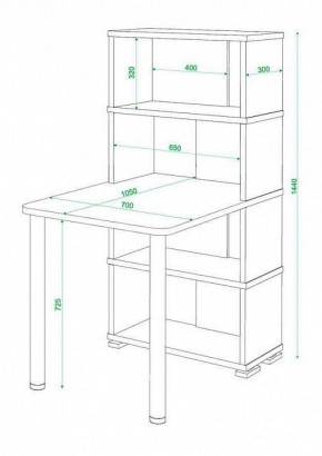 Стол компьютерный Домино СБ-10М4 в Советском - sovetskiy.mebel24.online | фото 3