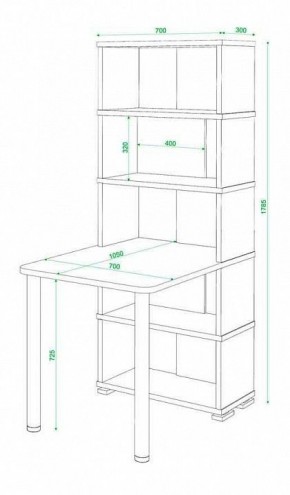 Стол компьютерный Домино СБ-10М5 в Советском - sovetskiy.mebel24.online | фото 4