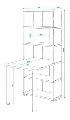 Стол компьютерный Домино СБ-10М5 в Советском - sovetskiy.mebel24.online | фото 3