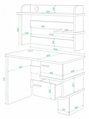 Стол компьютерный Домино СД-15 в Советском - sovetskiy.mebel24.online | фото 2
