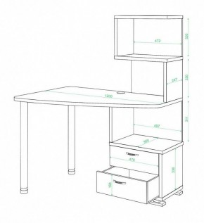 Стол компьютерный Домино СКМ-60 в Советском - sovetskiy.mebel24.online | фото 2