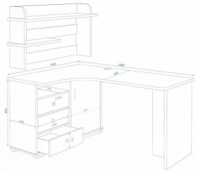 Стол компьютерный Домино СР-145 в Советском - sovetskiy.mebel24.online | фото 2