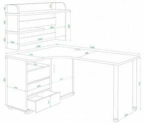 Стол компьютерный Домино СР-145М в Советском - sovetskiy.mebel24.online | фото 2