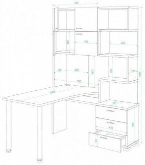 Стол компьютерный Домино СР-500М/140 в Советском - sovetskiy.mebel24.online | фото 2