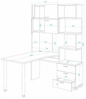 Стол компьютерный Домино СР-500М/190 в Советском - sovetskiy.mebel24.online | фото 2