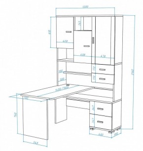 Стол компьютерный Домино СР-620/140 в Советском - sovetskiy.mebel24.online | фото 3