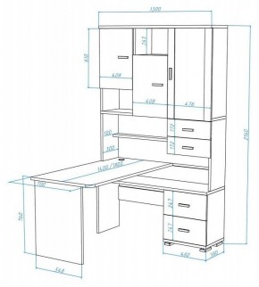 Стол компьютерный Домино СР-620/180 в Советском - sovetskiy.mebel24.online | фото 2